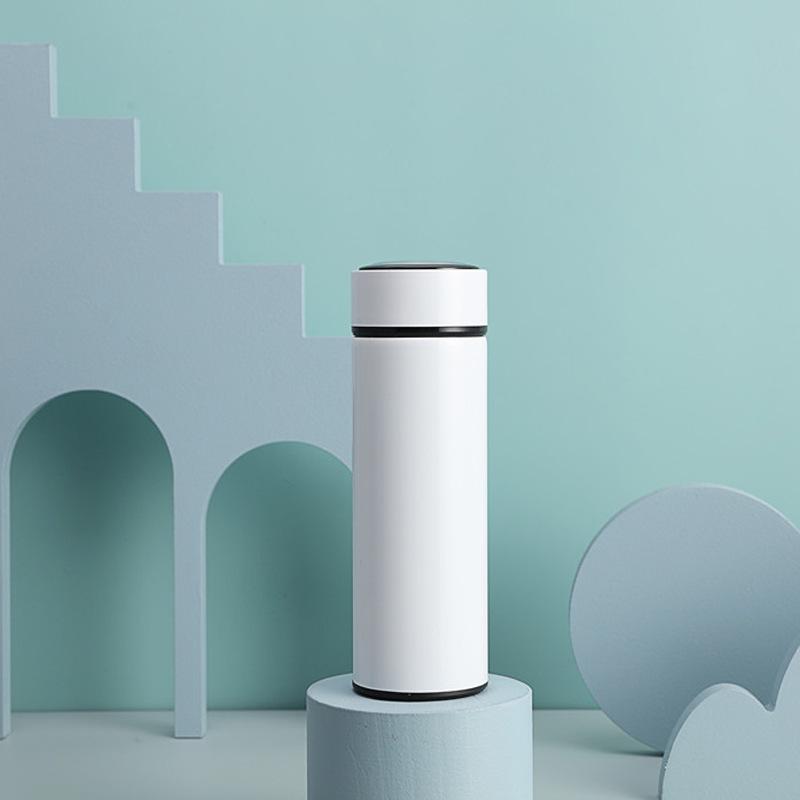 Έξυπνο Θερμός με Ένδειξη Θερμοκρασίας - Μεγάλης Χωρητικότητας, Ανοξείδωτο Ατσάλι 304, Διαχωρισμός Τσαγιού & Νερού, Κούπα Δώρου με Δυνατότητα Χάραξης