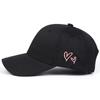Unisex Liebes-Stickerei Baseballkappen Frühling und Herbst Outdoor Verstellbar Lässige Hüte Sonnenschutzhut Sportkappe