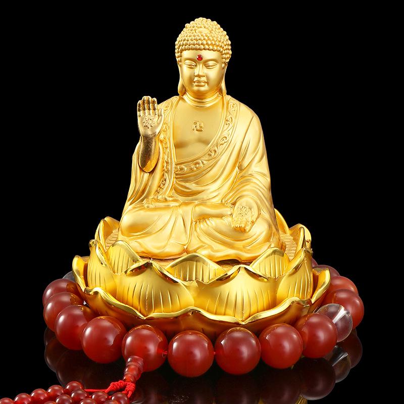 Alloy Lotus Guanyin Car Perfume Ornament - Thousand-hand Guanyin Interior Accessory