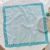 New Striped Cotton and Linen Headband Silk Scarf Small Square Scarf Women's Spring and Autumn Thin Scarf Tied Bag Decorative Neck Scarf Headscarf