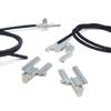 BSR674 Electric Sunroof Repair Track Drive Pull Bowden Cables Left and Right With Metal Mounting Bracket Hinges for Renault Megane MK1 Scenic MK1