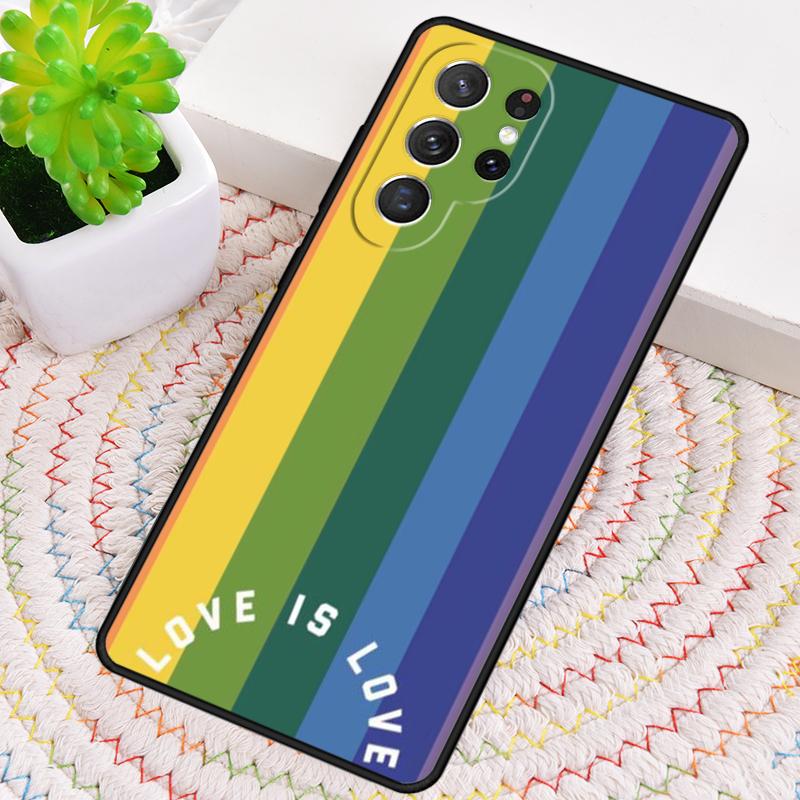 LGBT Pride Love Silicone Phone Case For Samsung Galaxy note 10 pro S26 S25 S24 S23 S22 S21 Plus S25Ultra Capa Cover
