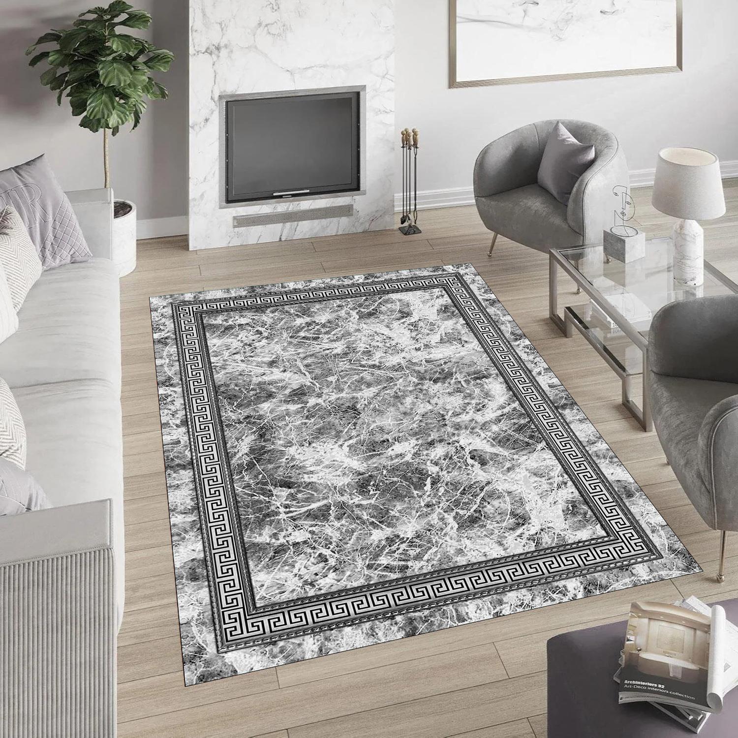 

Eliana Home Washable Printed Carpet LNA157-FNL463 50x80 серый