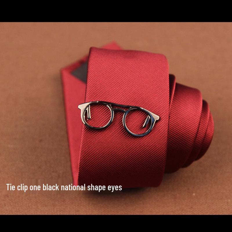 Herren Krawattenklammer - Schnurrbart, Schwarze Feder & Anker Designs verfügbar