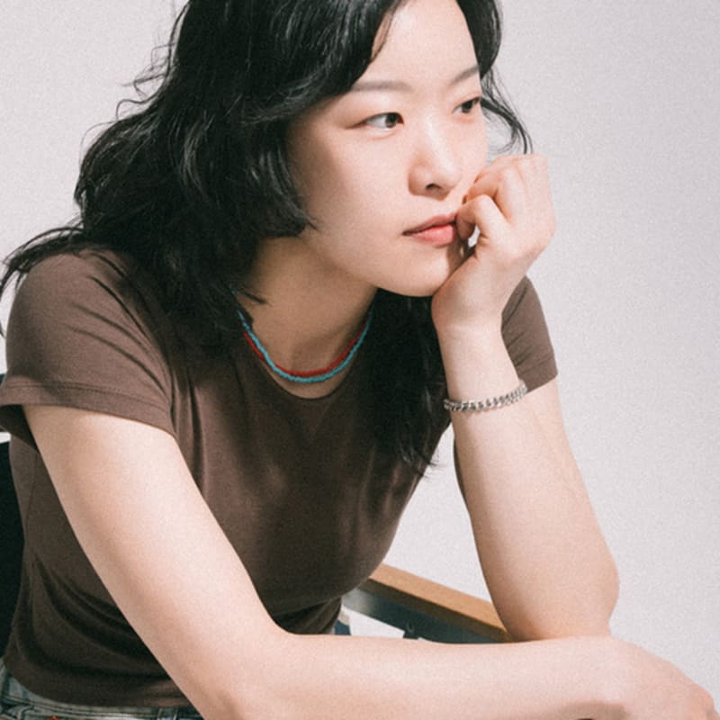 BICYCLE TROPHY Pickman Daily Bead Necklace 03 (SKY / 3mm Miyuki Beads)