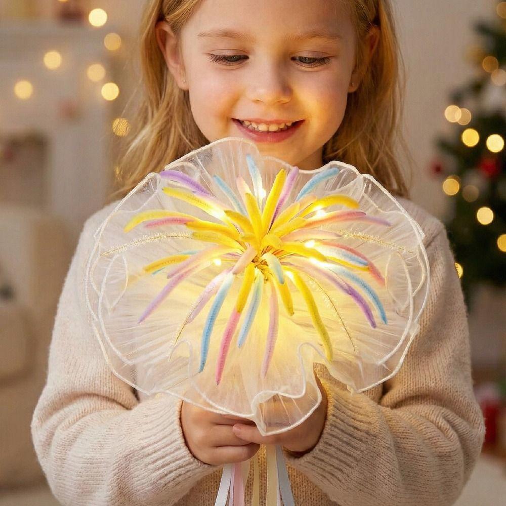 Romantic Twist Stick Bouquets Material Kit Creative Unfinished LED Glow Bouquets Colorful Funny New Year Bouquets