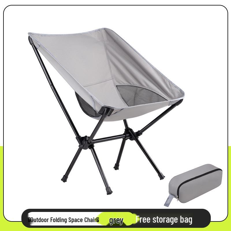 Premium Lightweight Folding High-Back Moon Chair: Portable, Breathable & Perfect for Camping, Fishing, or Breaks.