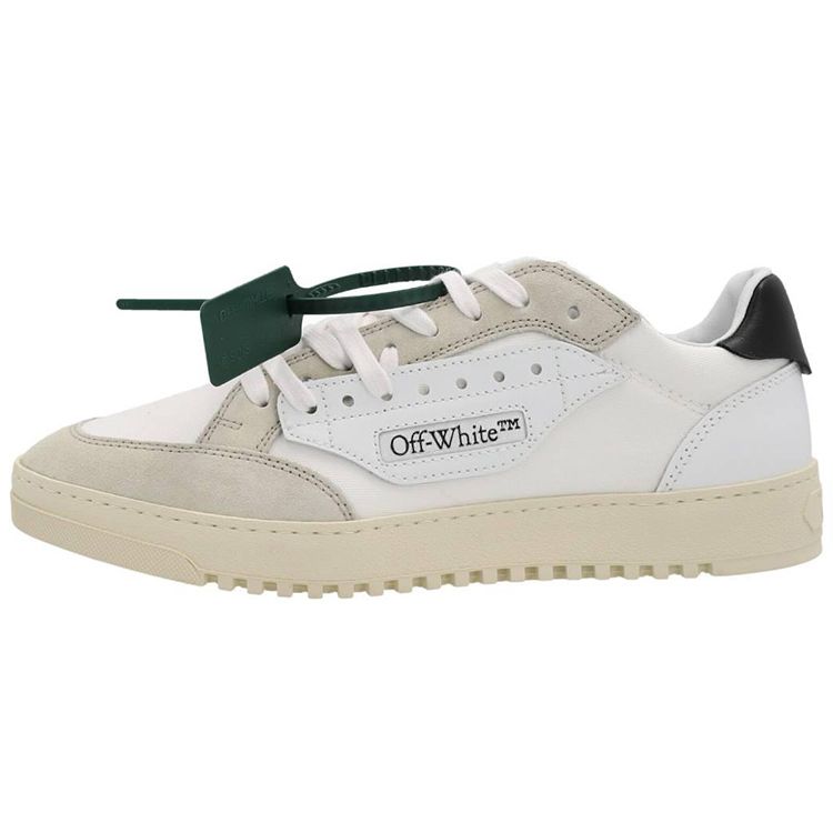 Off-White 5.0 Low White Black Men Sneakers OMIA227S22FAB0010110