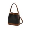 Brown Barnet Dd Pattern Leather Mixed Medium Bucket Bag