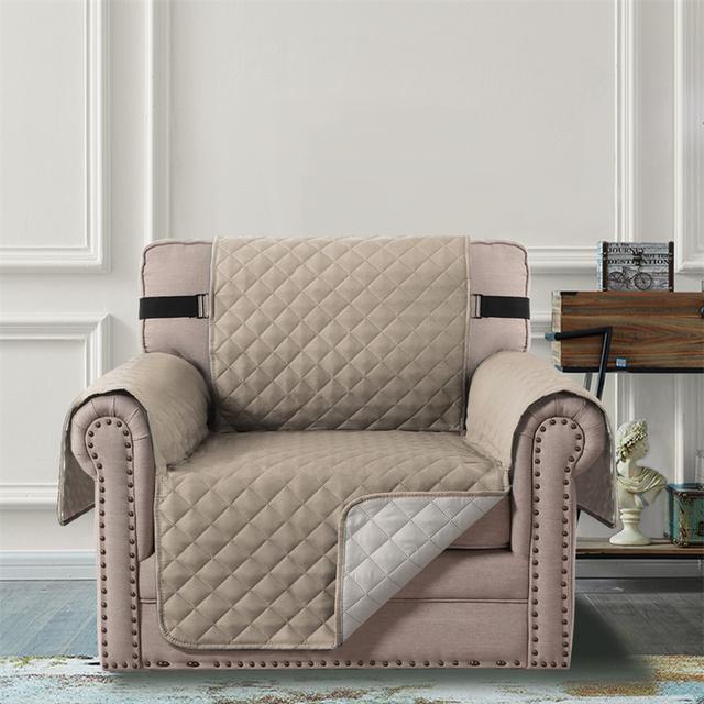 

Чехол для дивана, водонепроницаемый противоскользящий чехол для дивана для домашних животных, собак, детей, коврики для гостиной, моющиеся чехлы для диванов, однотонные чехлы 1 Seat(53cm)