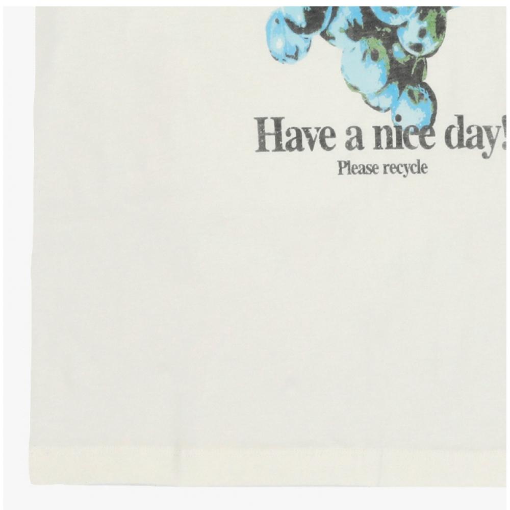 Ganni Dam S T-shirt Druva Logotyp tryck T4230