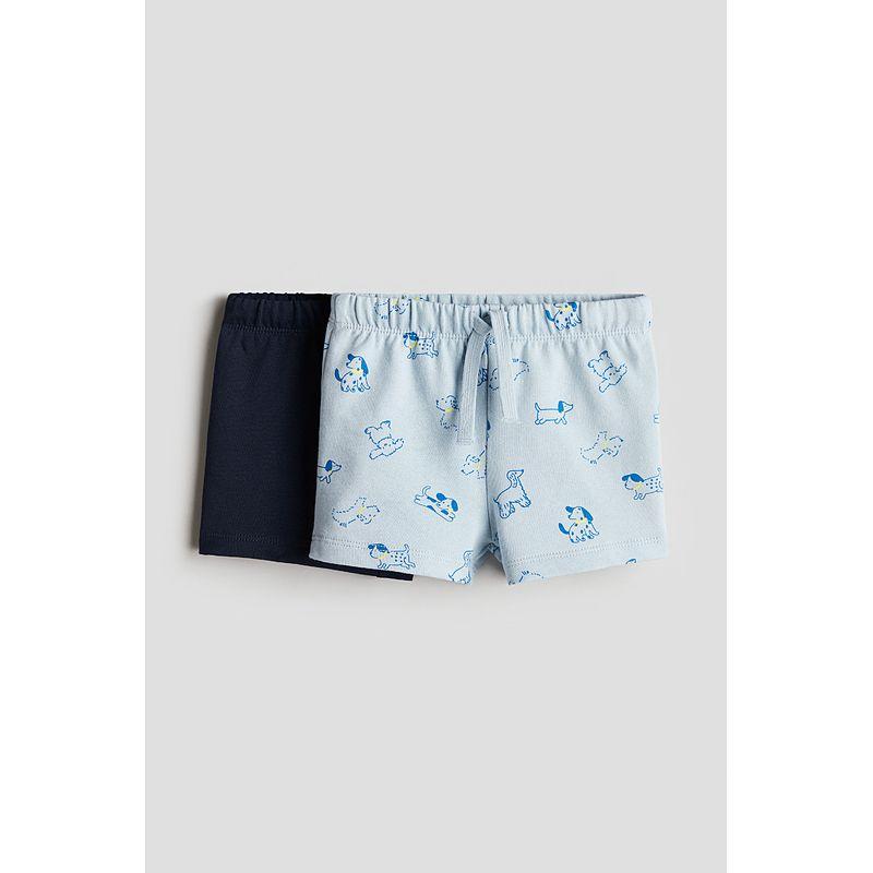 

HM Детская одежда Брюки для малыша 2 штуки 2025 Лето Новое поступление Хлопок Эластичная талия Свободные Повседневные Шорты 1275505