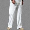 Men's Spring and Summer Light Breathable Cotton Pants Loose Large Size Casual Straight Pants