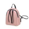 Contrasting color shell type small backpack summer and autumn new women's double pull fringed backpack bag