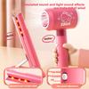 Girls Beauty Salon Set Kids Hair Beauty Makeup Set Simulation Hair Dryer Fashion Styling Tool Pretend Play House Gift Fun Game