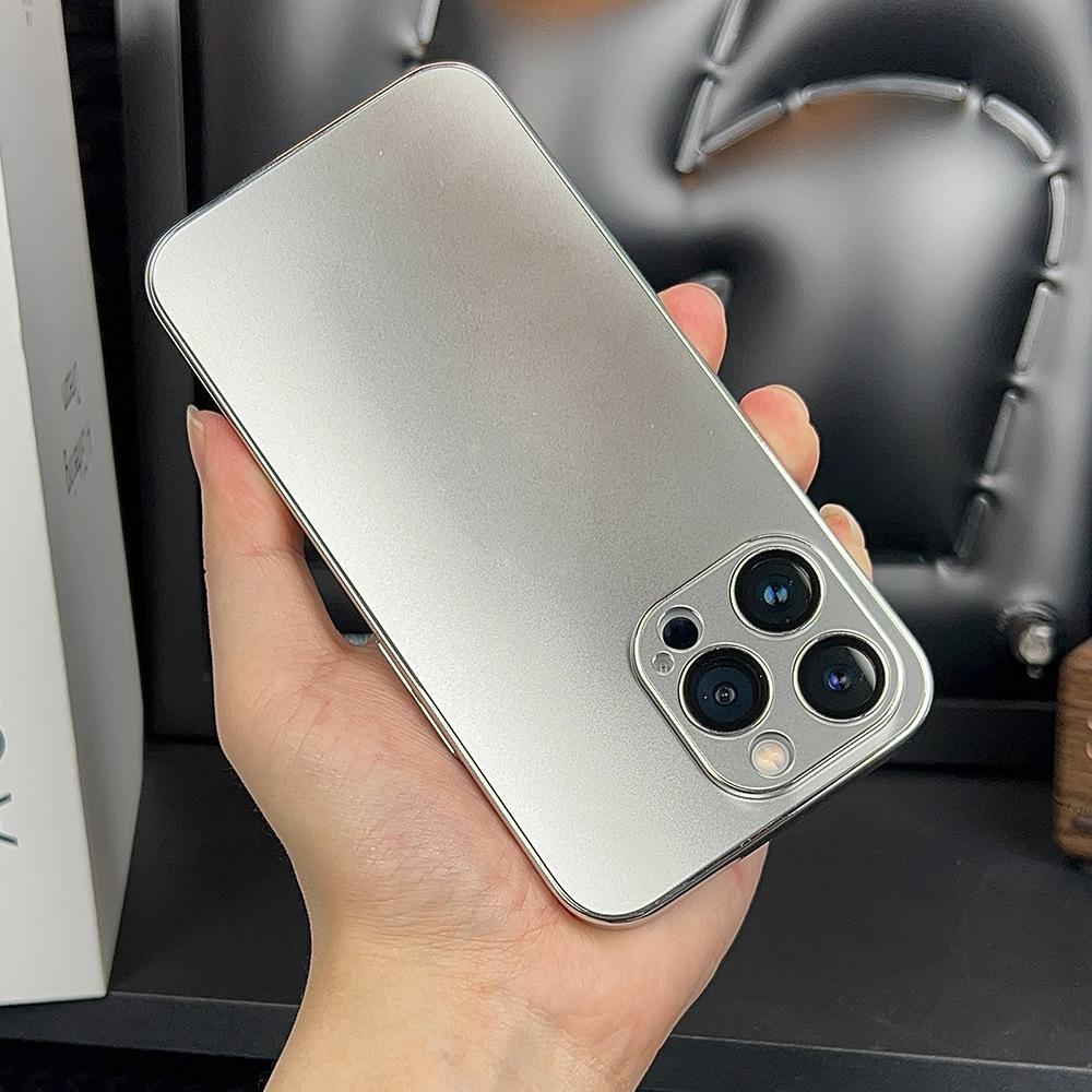 Custodia protettiva rigida ultrasottile e satinata per telefoni cellulari Apple 12, 13, 14, 15. Design completo e anti-caduta.