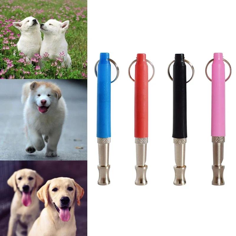 1 PC Adjustable Pet Dogs Whistle Anti Bark Ultrasonic Sound Dogs Training Flute Pets Interactive Discipline Supplies Trainings