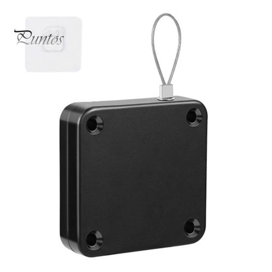 

Автоматический дверной доводчик с 1,2-метровой стальной проволокой, регулируемый без пробивки, настенный, для спальни, ванной комнаты, занавески для душа, раздвижной экран, открыватель двери, закрывающее устройство A чёрный