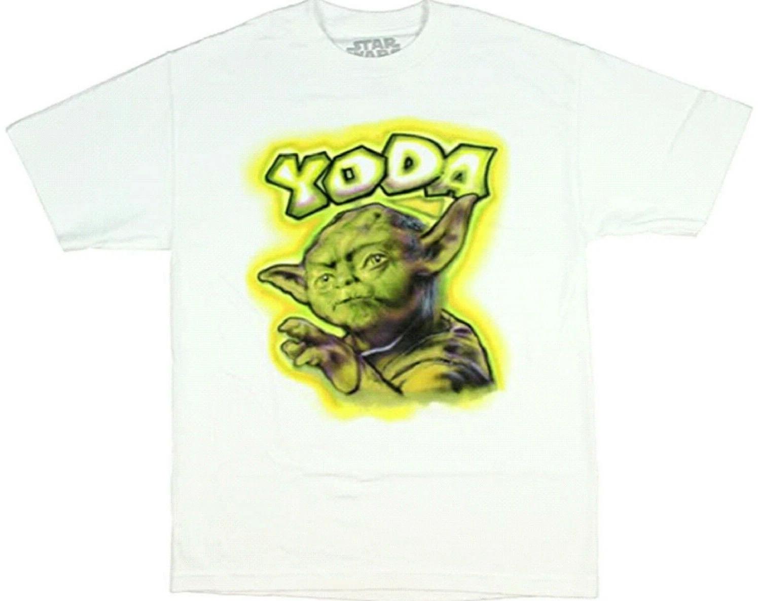 Star Wars Men s Yoda Spray Paint Art Licensed T-shirt NWT XL