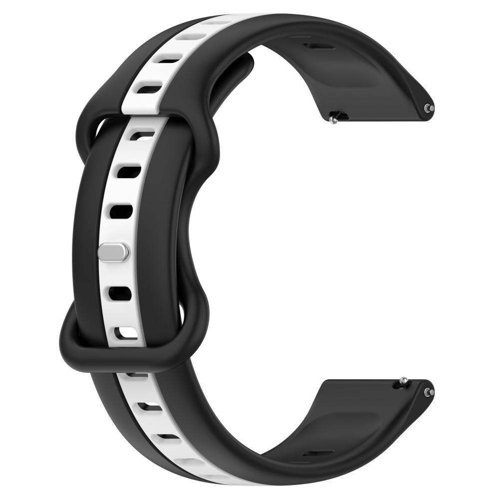 20mm 22mm Silicone Strap for Samsung Galaxy Watch 6/5/4/3/Gear S3/Huawei Watch GT 4 3 Pro Two-color Bracelet for Amazfit GTR/GTS