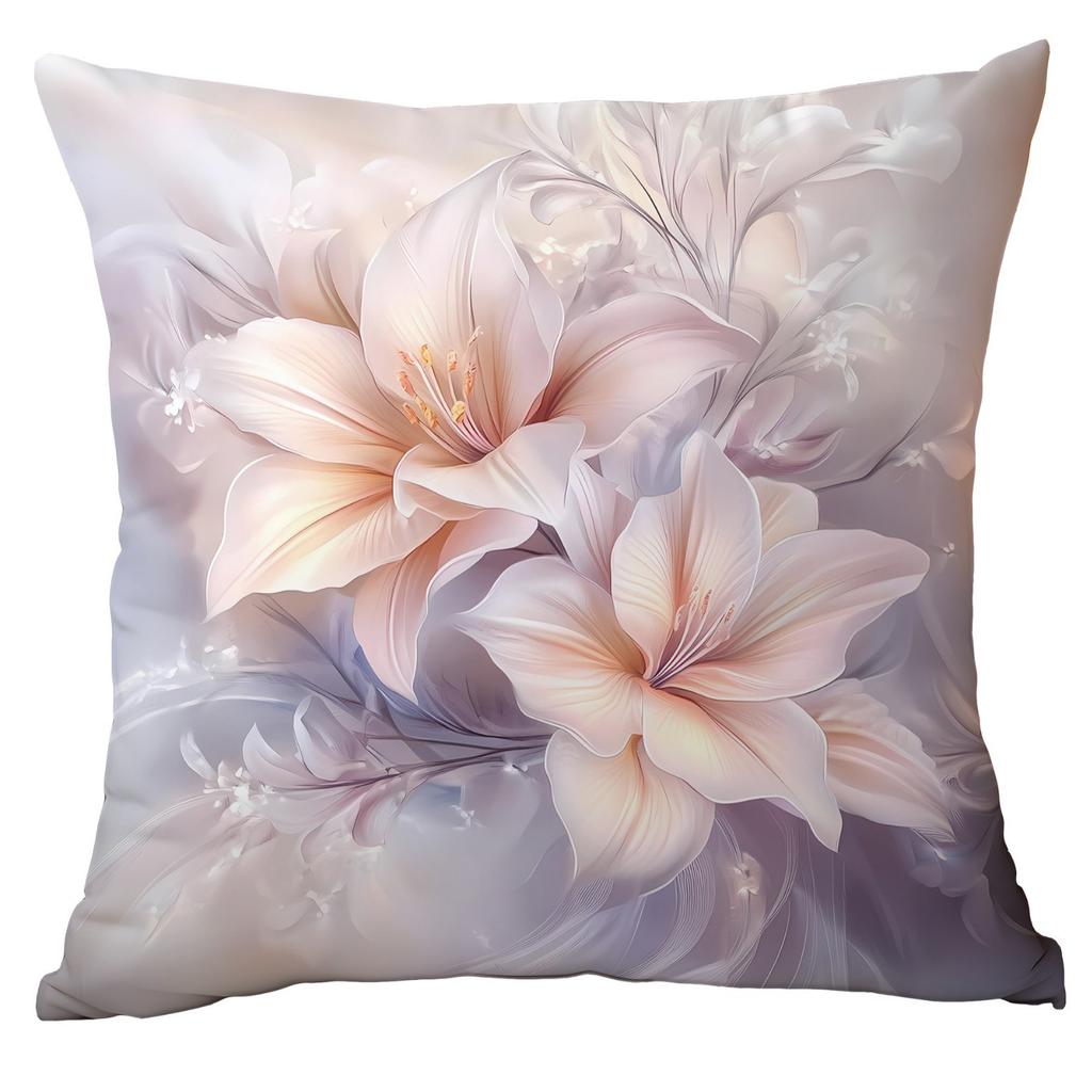 Retro Dreamy Watercolor Floral Polyester Pillowcase Home Sofa Cushion Pillowcase