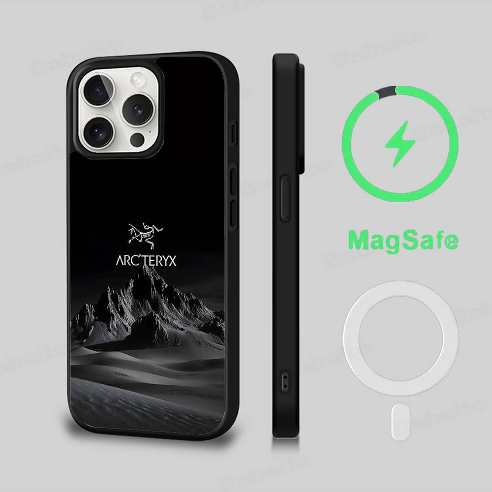 

Классический наружный LOGO A-Arc T-Teryx Черный Для Magsafe Магнитный чехол для телефона Для IPhone 16 15 17 Pro Max 11 12 13 14 Plus Чехол iPhone 11 pro