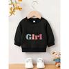 European Size Easy Printed Pattern, Comfortable for 0-3 Year Old Baby  And , Versatile Round-Neck Sweatshirt for Daily Use in Spring