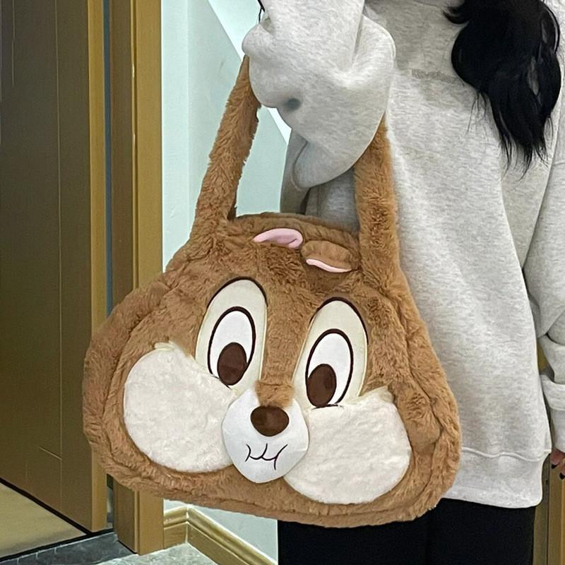 

Дейл Чип и Тема Плюшевая Сумка Ручной работы Уличная Сумка Большой Вместимости На Плечо