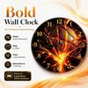 Silent Football-Themed Wooden Clock Solid Wood Soccer Quartz Clock Round Wall Clock  Kitchen