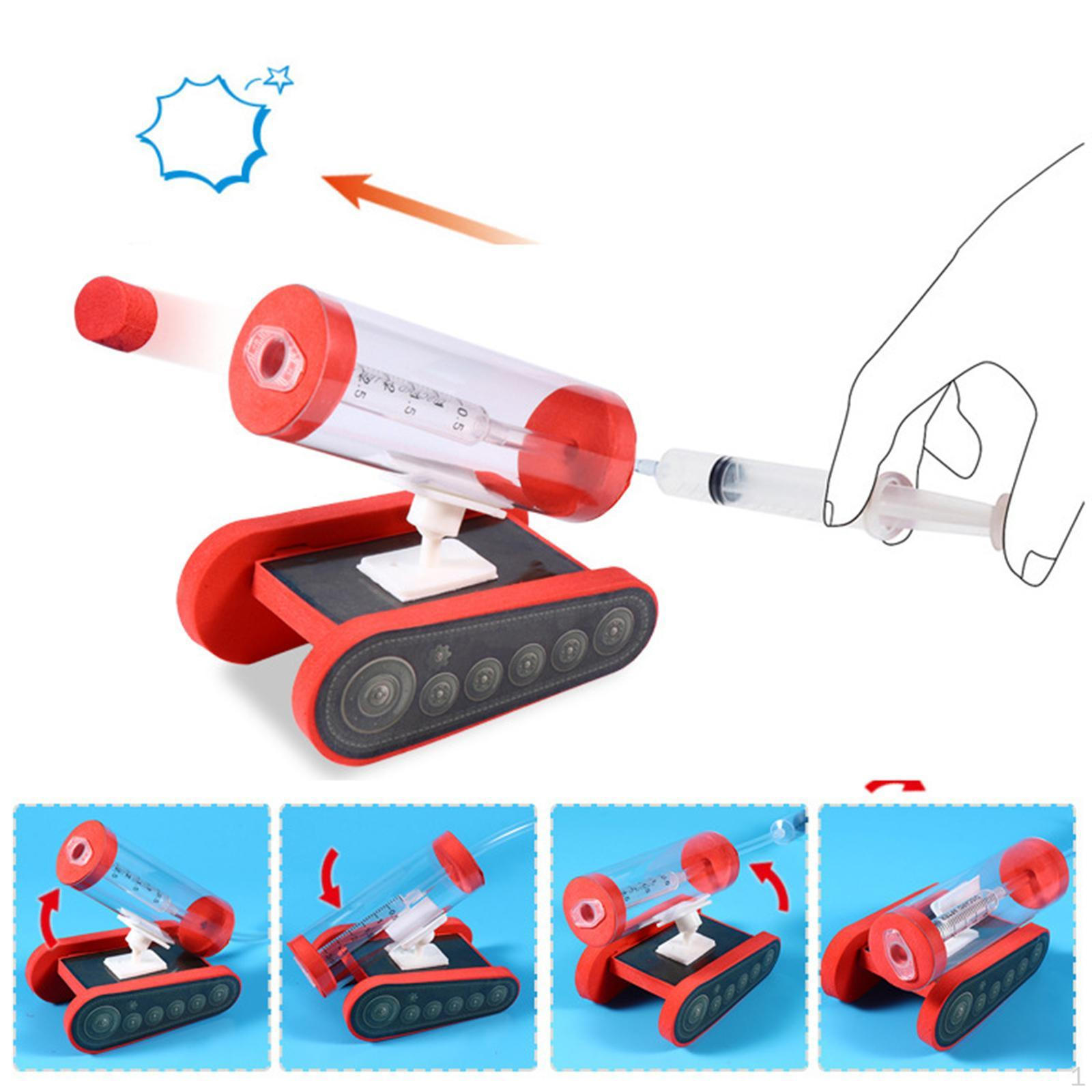 

Детский пневматический пусковой механизм Подарок Многофункциональный DIY Научный набор STEM Обучающая игрушка для 8+ Случайный