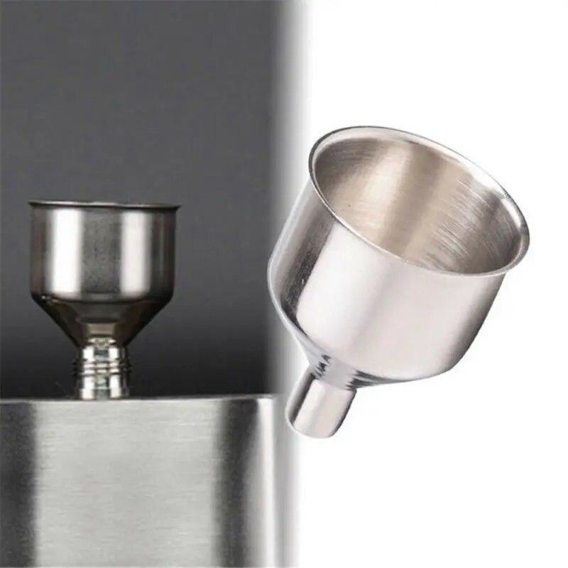 Funnel Stainless Steel Portable Mini Small Mouth Funnels Bar Wine Flask Universal Long-mouth Funnel Kitchen Accessory