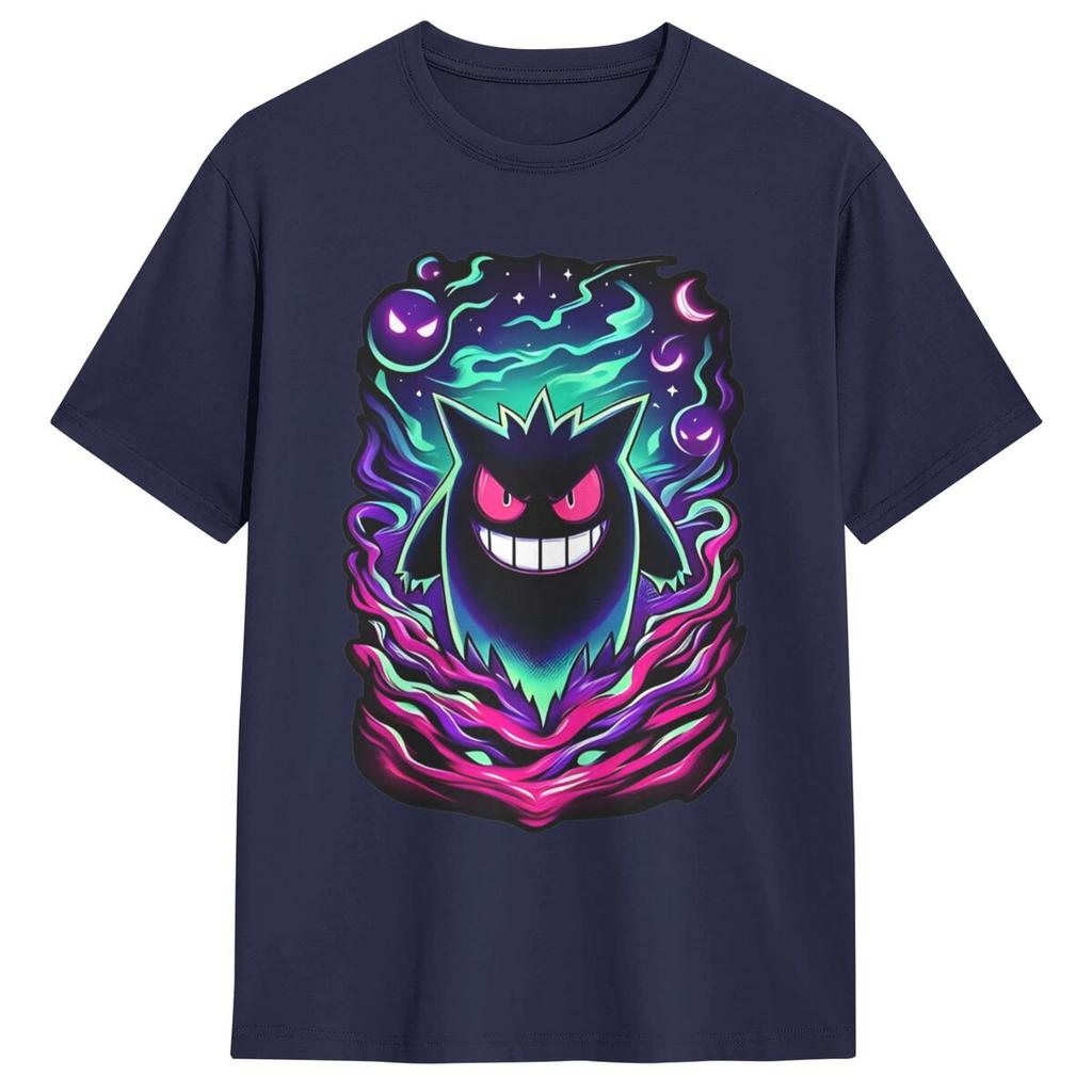 Noční můra Noc Pokémon Gengar Tričko Letní Úžasná Trička Bavlna Módní Tričko Pro Pánské Krátký Rukáv Neformální Topy