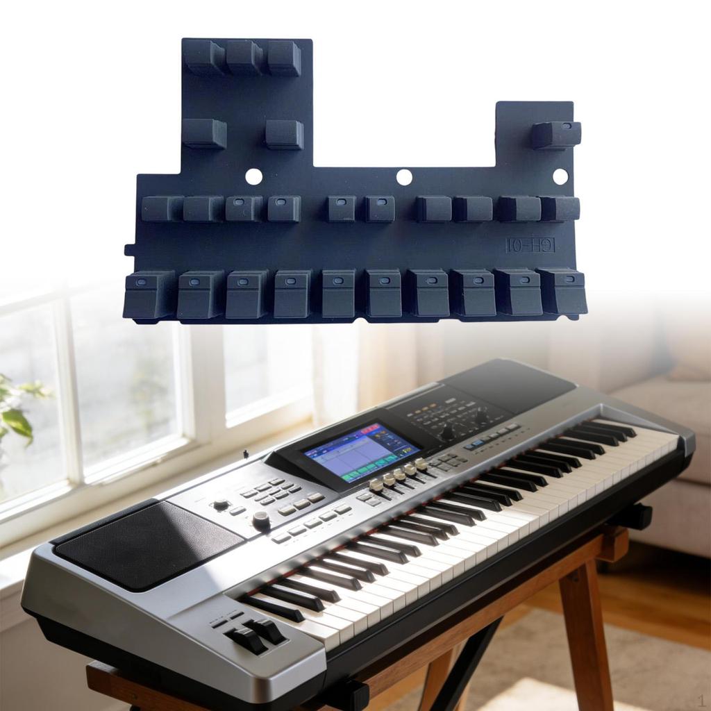 Conductive Keyboard Pad, Rubber Replacement for Electronic Keyboards, High Sensitivity, Long