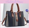 Size Stylish Large Color Block Tote Bag For Women Ideal For Occasions Casual