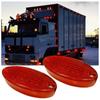 2PCS LED Side Marker Lights 24V Waterproof Red Chicken Lights Universal Trailer Clearance Lamps for Semi Truck Cargo