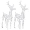 VidaXL 2x Christmas Reindeer 80 LED Illuminated Reindeer Holiday Decoration Christmas Ornament Party Decoration Home Indoor 342680