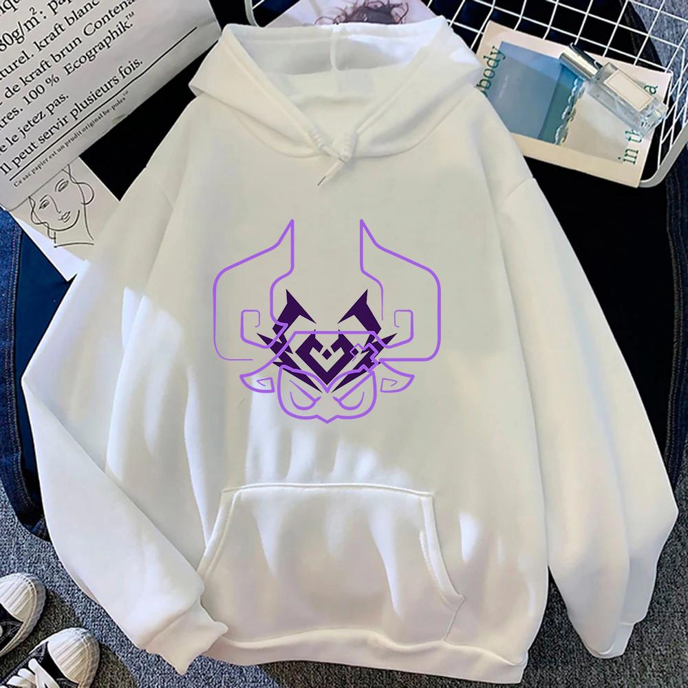 Genshin Impact Varesa Anime Hoodie Men Retro Sweatshirt Autumn/Winter Kawaii Retro Casual Sweatshirt
