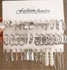 60 Stück/Set Modische Ohrringe Für Damen Boho Vintage Silberfarbe Geometrisches Design Perle Strass Steckerohrringe Schmuck Geschenke Neu