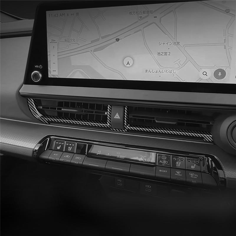 AW-Car Center Inner AC Dashs Air Vent Trim Dashboard Panel For Toyota Prius 60 Series 2022 2023 1Pcs