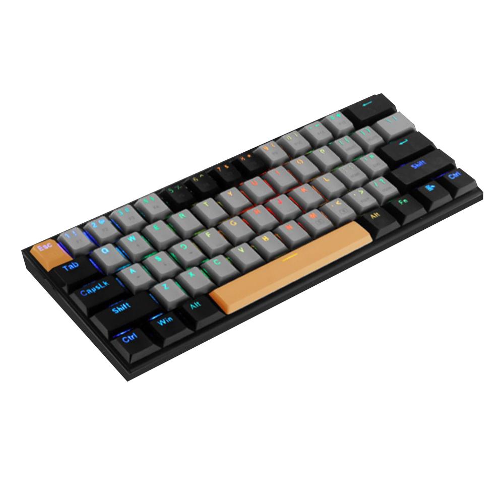 60% PBT Keycaps  Portable Keyboard Custom Switches   RGB Backlight Wired  Mini Mechanical Gaming Keyboard  for  PC Gamer
