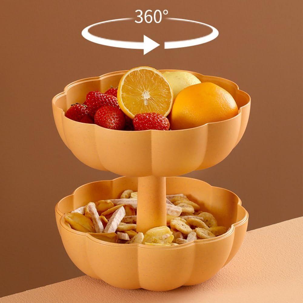 Dustproof Pumpkin Snack Holder Fresh-keeping Divided Serving Tray with Lid  Teenage Girls