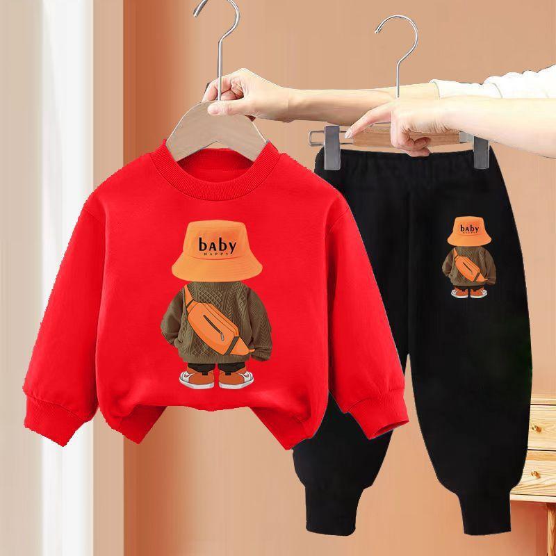 Jungen und Mädchen Freizeitset 2023 Herbst Kinder Freizeit Sport Hoodie Set