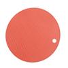 Heat Resistant Mat Silicone Slip Proof Round 17cm Heat Insulation Pad for Kitchen Countertop