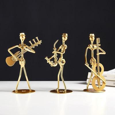 Light Luxury Style Modern Creative Musician Iron Art Decorations Desk Decorations Living Room Home Wine Cabinet Layout Furnishings