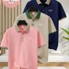 3 Pcs Men'S Polo Shirts Featuring Print Design - Short-Sleeve & Button-Collared Golf Shirt, Perfect for Business Casual Wear