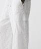 MUSINSA STANDARD WOMAN Women'S Floral Lace Wide Cargo Elastic Pants [Ivory]