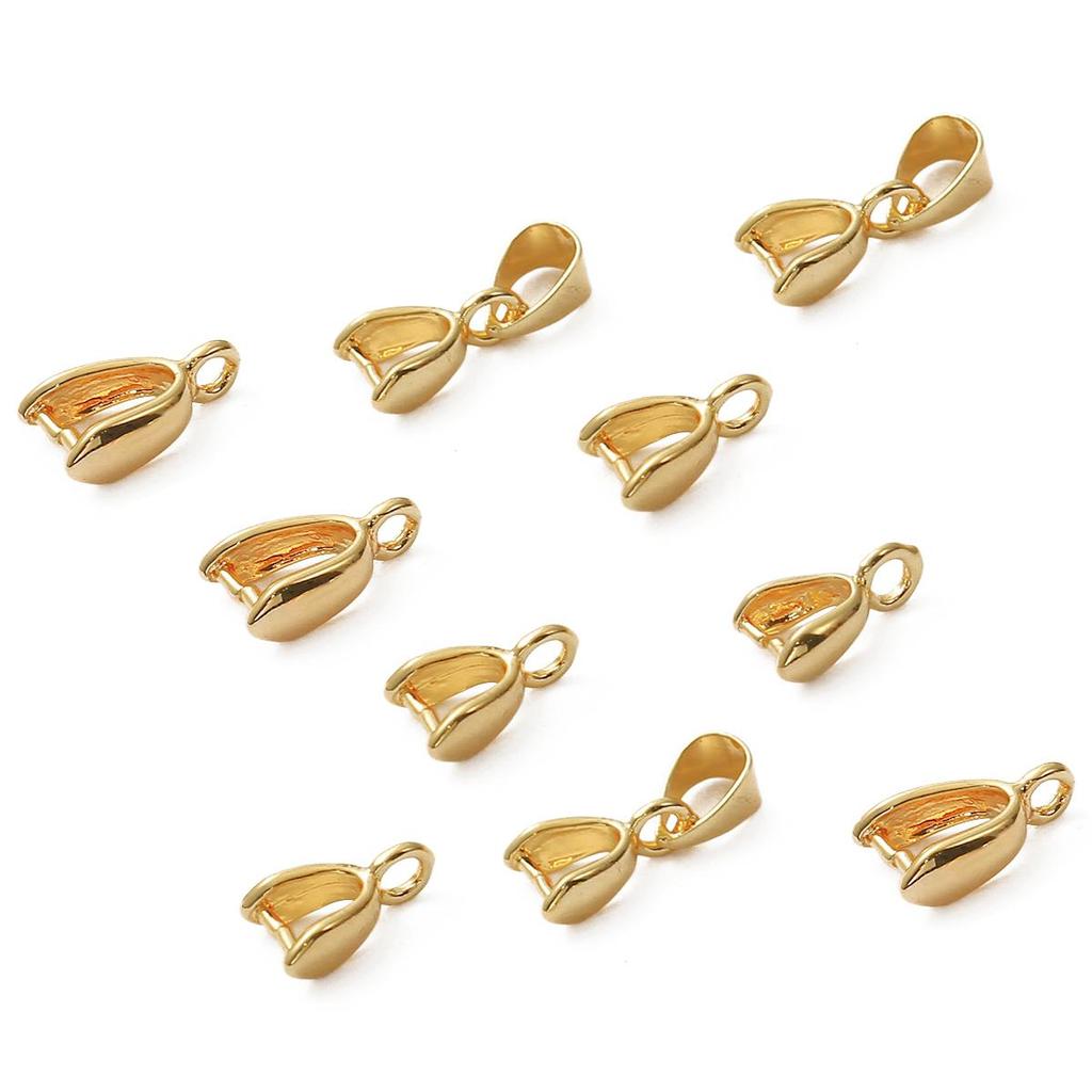 2 st koppar melonfrö spännen för gör-det-själv smyckestillverkning