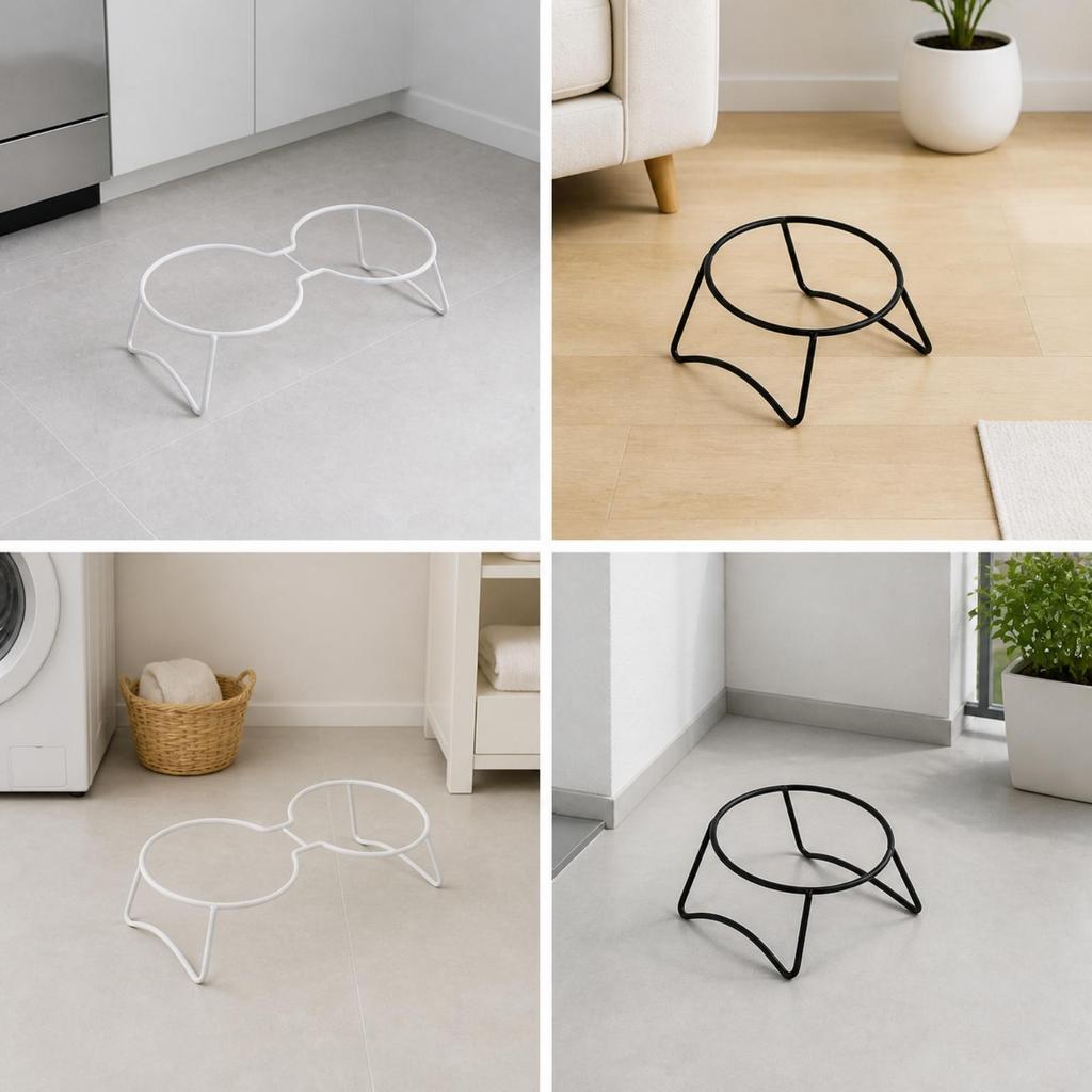 Elevated Bowl Stand Minimalist Iron Easy to Clean for Kitchen