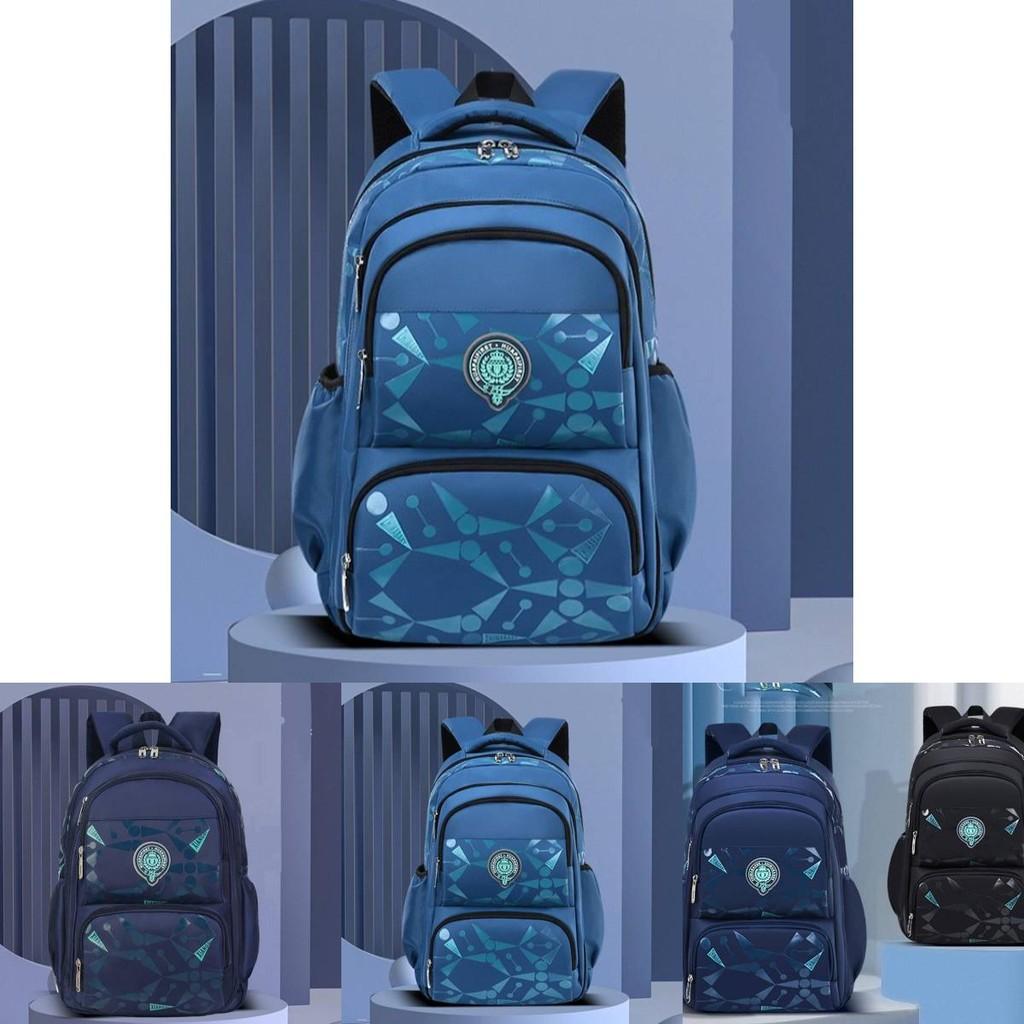 Trendy Korean Style Casual Children's Backpack For Grade 1 To 6 Lightweight Nylon School Bag