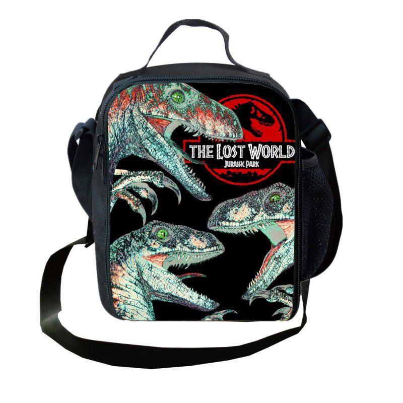 Jurassic Park Dinosaur 3d Lunch Bag For Kids With Tyrannosaurus Rex Print